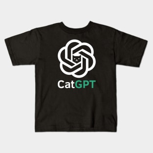 CatGPT 🤖🐱 Cat Lover Kids T-Shirt